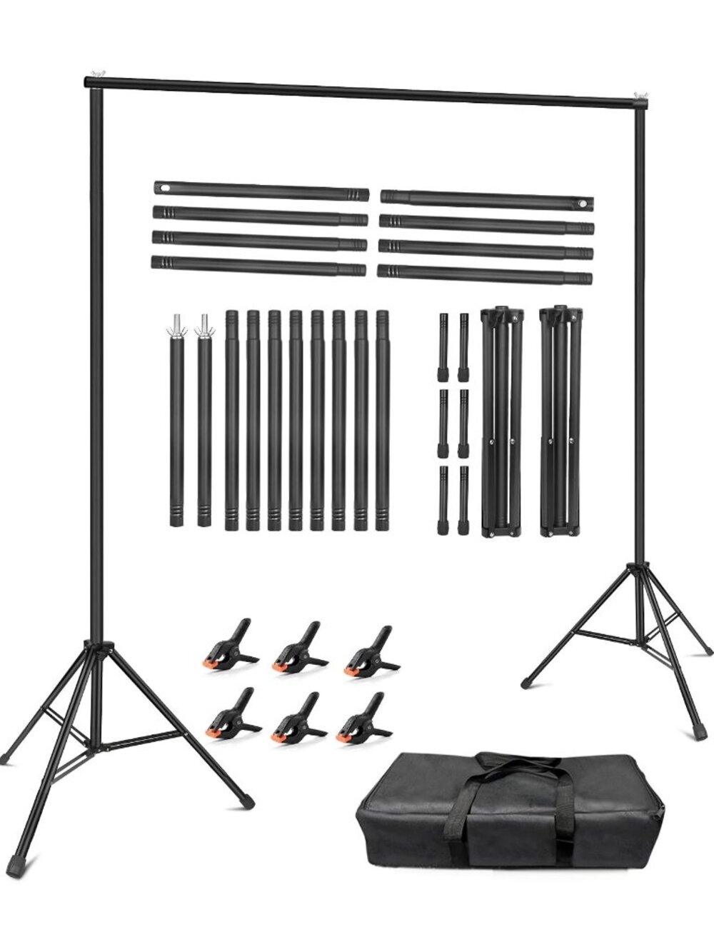 New Backdrop Stand 10x8ft, Versatile Sizes Adjustable Banner Holder